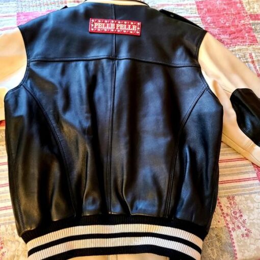 Pelle Pelle Black Leather Biker Jacket.