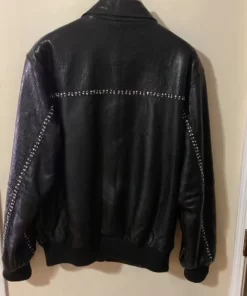 Pelle Pelle Black Leather Bomber Jacket.