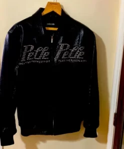 Pelle Pelle Black Leather Bomber Jacket