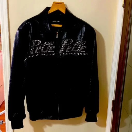 Pelle Pelle Black Leather Bomber Jacket