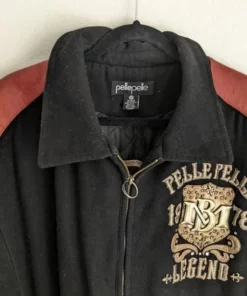 Pelle Pelle Black Wool Jacket.