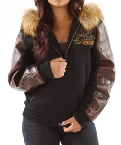 Pelle-Pelle-Brown-Exotic-Fur-Hood-Wool-Jacket-2