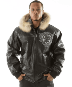 Pelle-Pelle-Crest-Fur-Hood-Black-Leather-Jacket-1