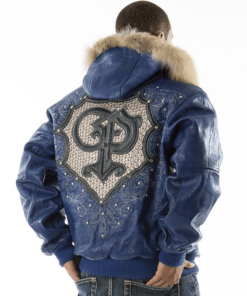 Pelle-Pelle-Crest-Fur-Hood-Blue-Jacket-1