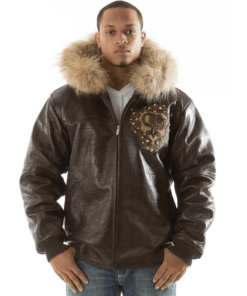 Pelle-Pelle-Crest-Fur-Hood-Brown-Leather-Jacket-1