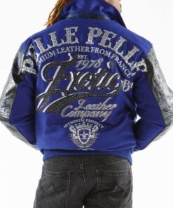 Pelle-Pelle-Exotic-Blue-1978-Wool-Leather-Jacket-1