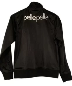 Pelle Pelle Girls Black Full Zip Athletic Track Jacket