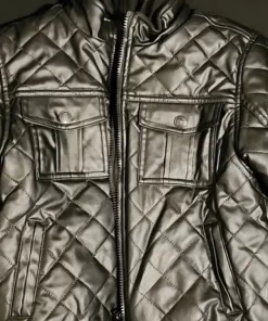 Pelle Pelle Kids Quilted Black Leather Jacket