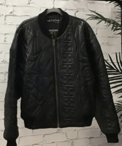 Pelle Pelle Marc Buchanan Black Leather Bomber Jacket