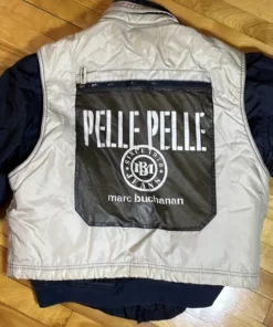 Pelle Pelle Marc Buchanan Silver Vest Jacket