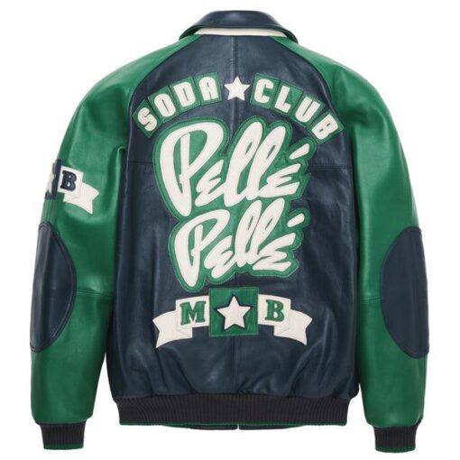 Pelle-Pelle-Mens-Classic-Soda-Club-Plush-Green-Jacket