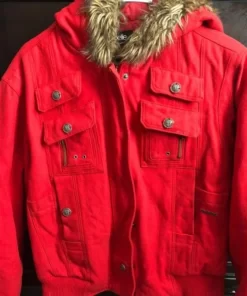 Pelle Pelle Red Hooded Jacket