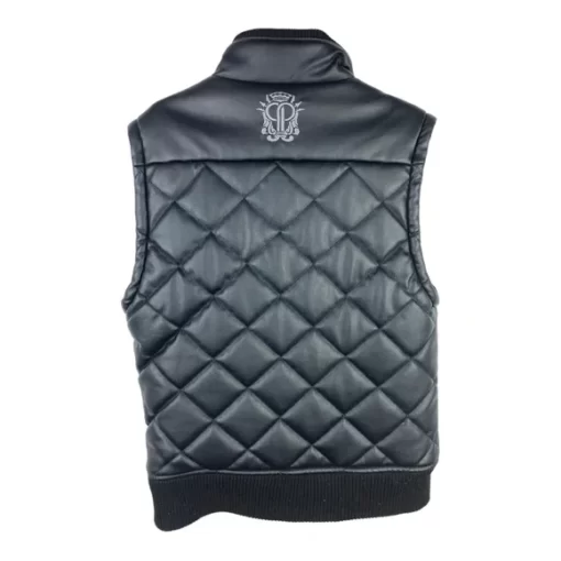 Pelle Pelle Vegan Leather Black Vest.