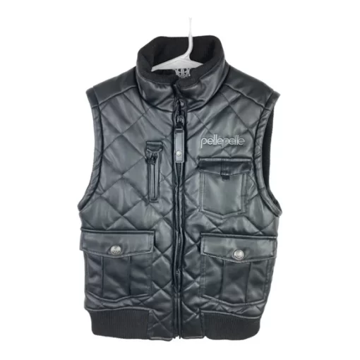 Pelle Pelle Vegan Leather Black Vest