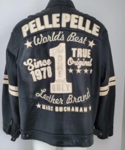 Pelle Pelle Vintage Marc Buchanan Black Leather Jacket.