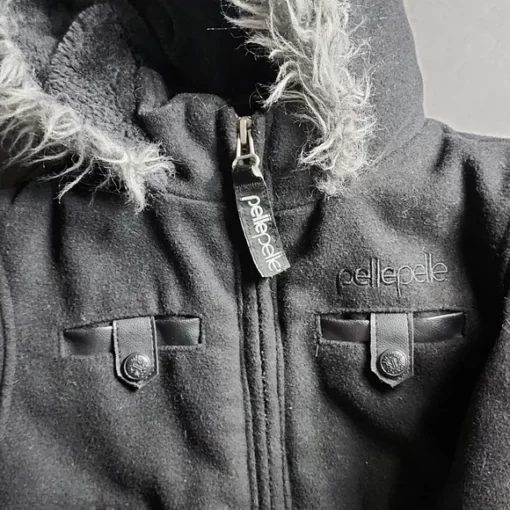 Pelle Pelle Wool Hooded Jacket.