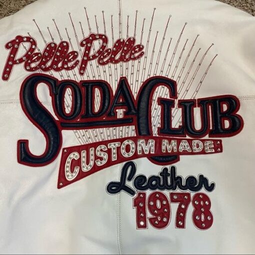 Rare Vintage Leather Pelle Pelle Soda Club Jacket.