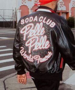 Soda Club Pelle Pelle Men Black Leather Jacket