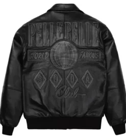 Pelle Pelle Famous Soda Club Plush Jacket | Black Jacket