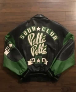 Bold Pelle Pelle Soda Club Green Leather Jacket