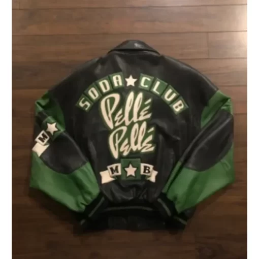 Bold Pelle Pelle Soda Club Green Leather Jacket