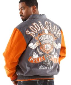 Pelle Pelle Orange Grey MB Soda Club Jacket