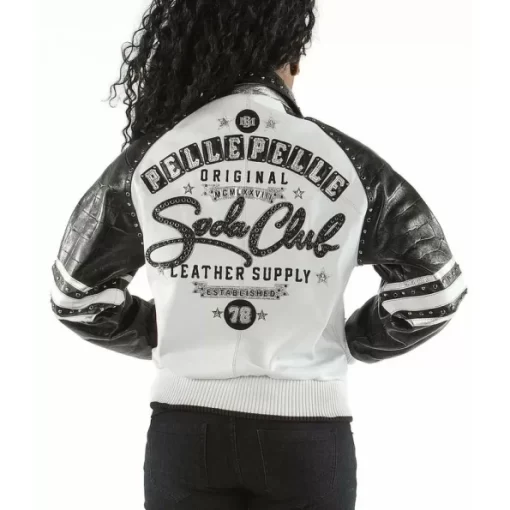 Pelle Pelle Soda Club Jacket Black and White Stunning 78 Jacket