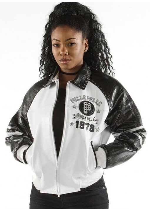 Pelle Pelle Soda Club Jacket Black and White Stunning 78 Jacket