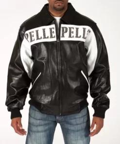 Black White Pelle Pelle 1978 Studded Jacket.