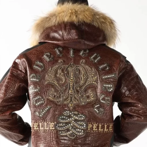 Exclusive Pelle Pelle Men Fearless Brown Jacket