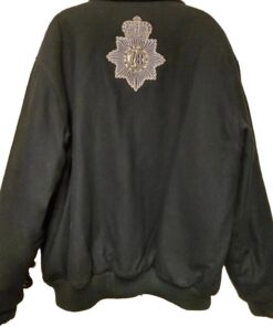 Mens Pelle Pelle Black Embellished Real Pocketed Wool Jacket.