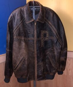 Mens Pelle Pelle Dark Brown Leather Jacket.