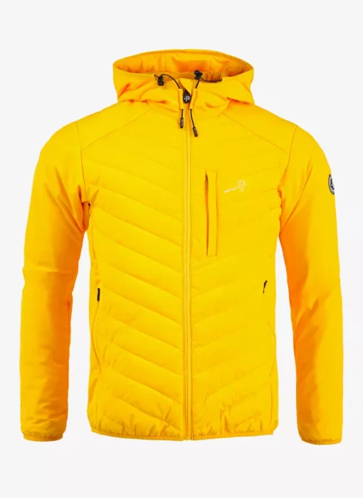 Men's Pelle Pelle Yellow Hooded Puffer Jacket