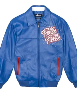 New Arrival Pelle Pelle Blue World Famous Soda Club Jacket