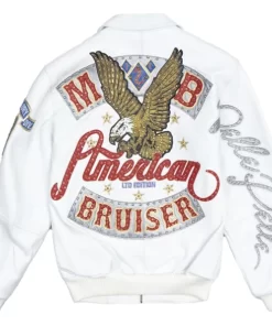 Pelle Pelle American Bruiser White Plush Jacket.