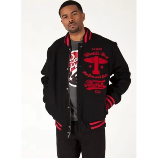 Pelle Pelle Black Varsity Jacket