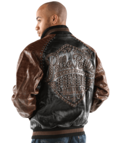 Pelle Pelle Brown Studded Leather Jacket