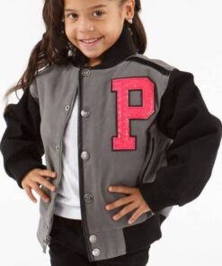 Pelle Pelle Girls Grey and Black Jacket