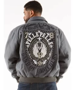 Pelle Pelle Grey Mb Band Of Brothers Jacket.