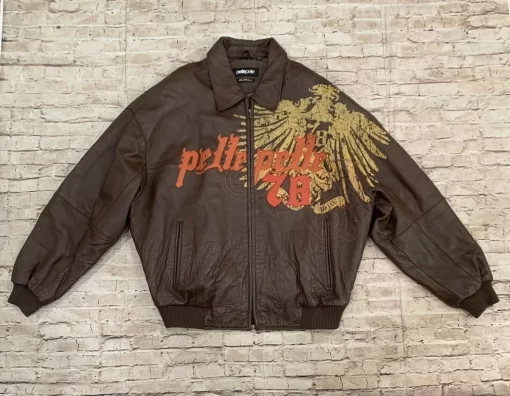 Pelle Pelle Marc Buchanan 1978 Brown Leather Jacket