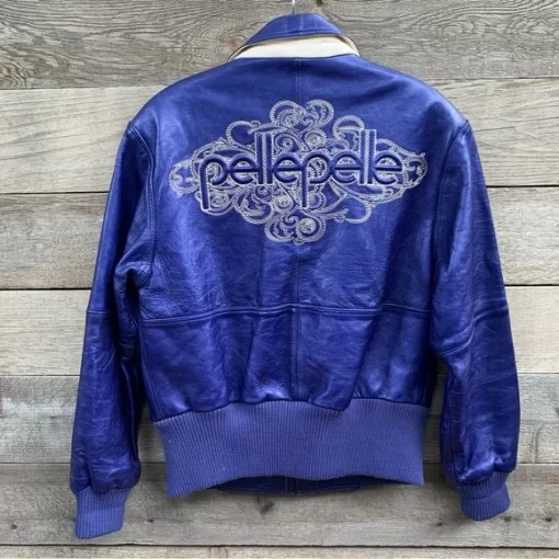 Pelle Pelle Marc Buchanan Blue Bomber Leather Jacket.