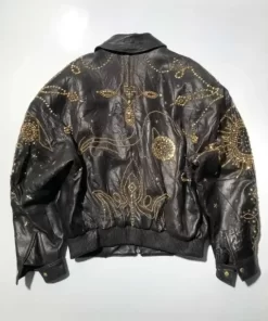 Pelle Pelle Marc Buchanan Studded Leather Bomber Jacket