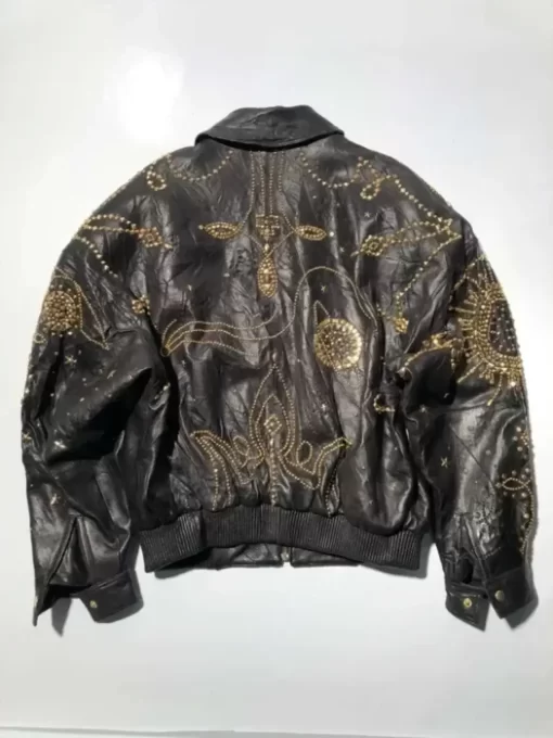 Pelle Pelle Marc Buchanan Studded Leather Bomber Jacket