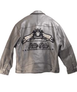 Pelle Pelle Men Grey Rare Leather Jacket.