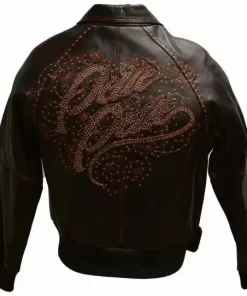 Pelle Pelle Mens Vintage Brown Embroidered Leather Jacket.