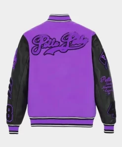 Pelle Pelle Purple Varsity Jacket.