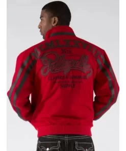 Pelle Pelle Red 35th Anniversary Wool Jacket.