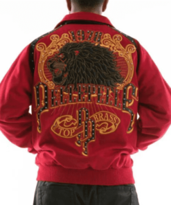 Pelle Pelle Red Top Brass 1978 Wool Jacket.