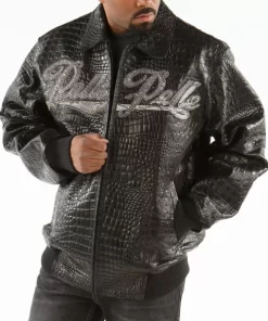 Pelle Pelle Script Black Leather Jacket