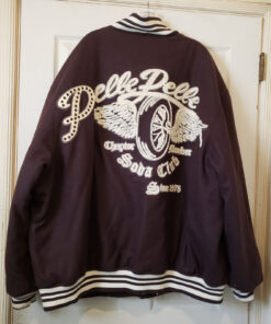 Pelle Pelle Soda Club Brown Wool Varsity Jacket.